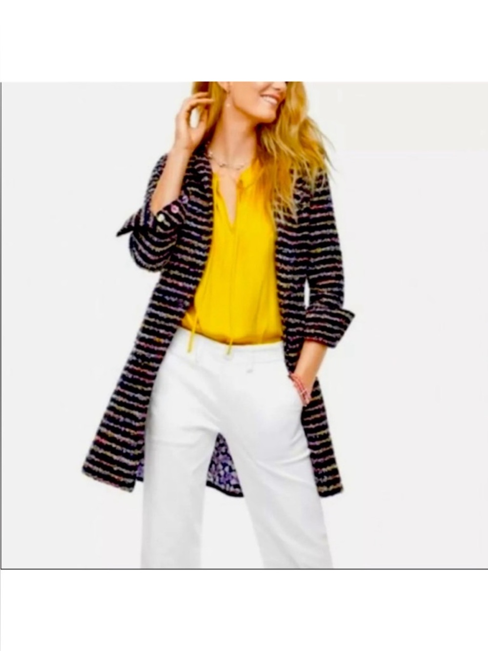 CAbi 5660 Headline Topper Multi Stripe size 2 Jacket